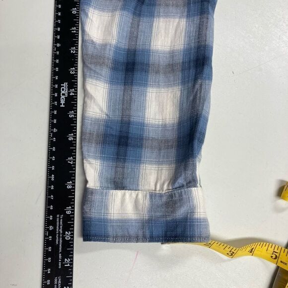 DOCKERS,Men’s Blue&white plaid shirt, Sz Large,Long Sleeve, Lumberjack Style - Picture 6 of 7